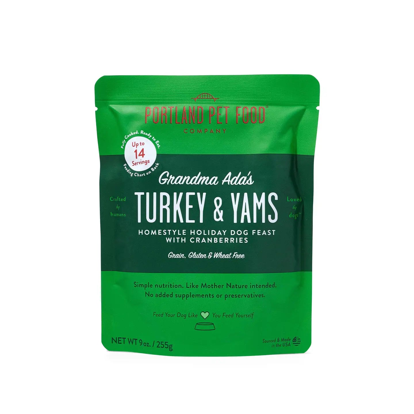 Grandma Ada's Turkey & Yams Human Grade Fresh Pouch
