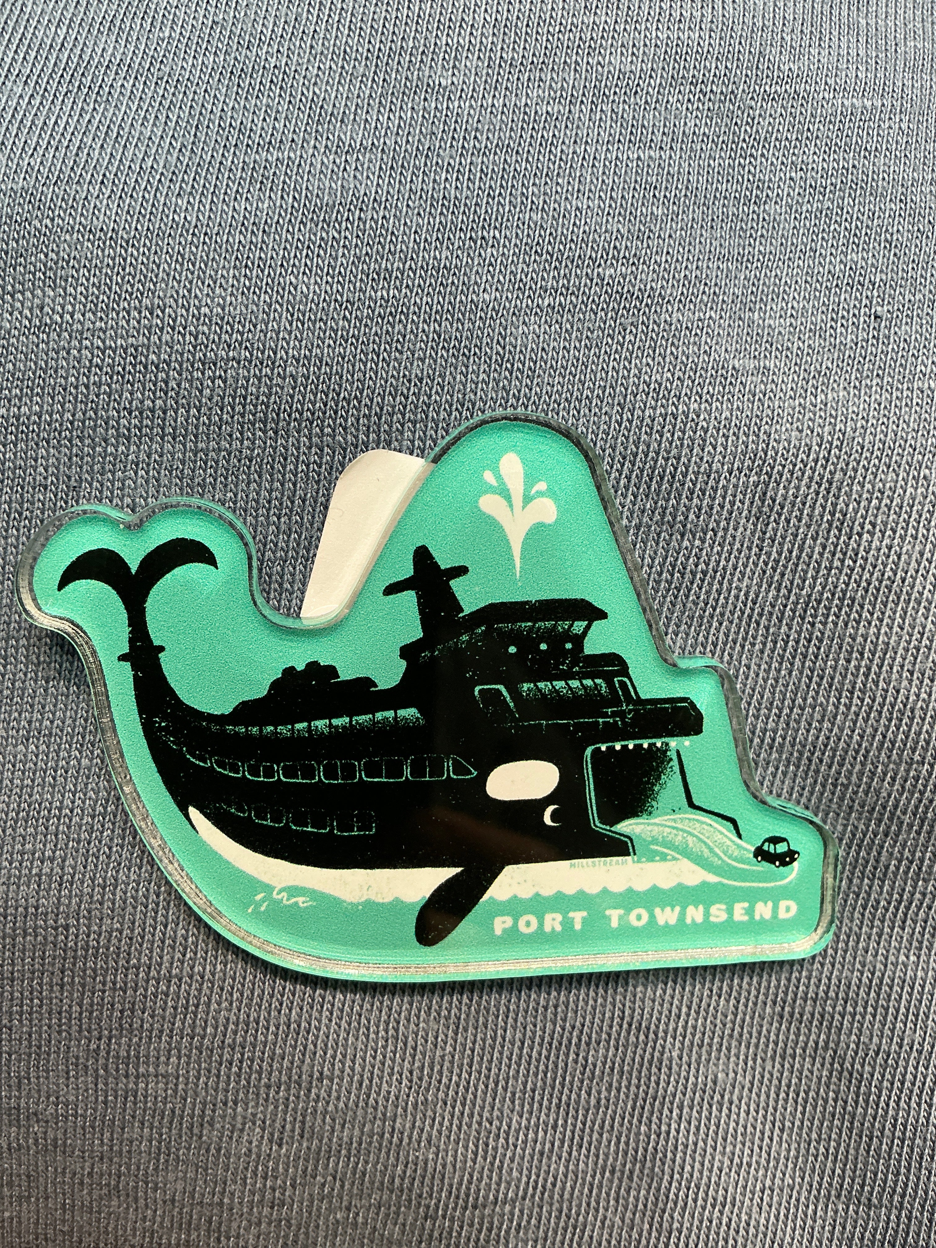 Port Townsend Orca Ferry Magnet Acrylic