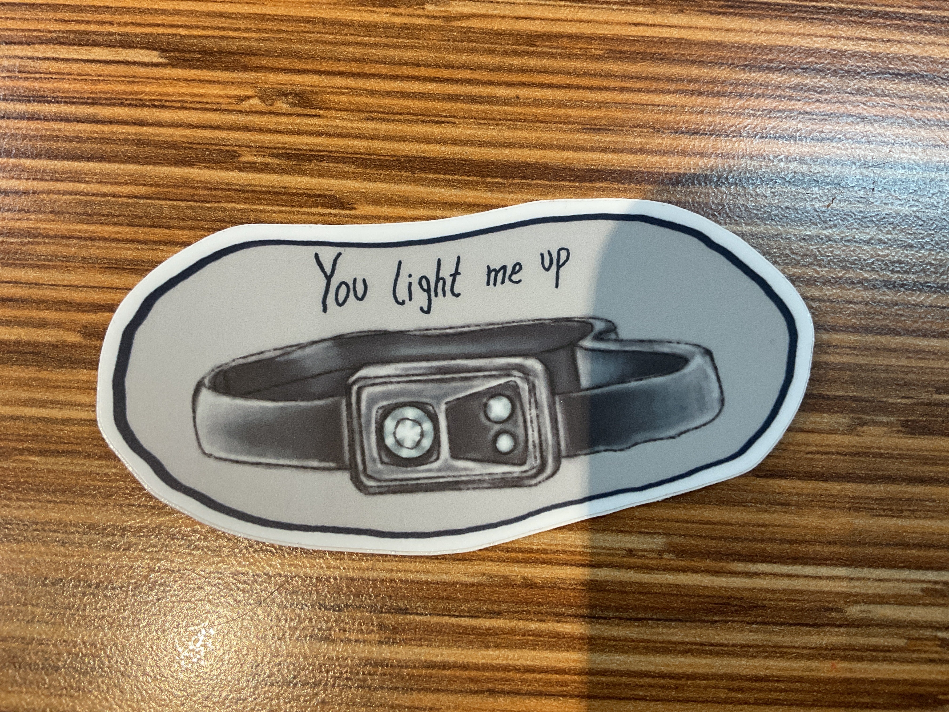 You light me up sticker