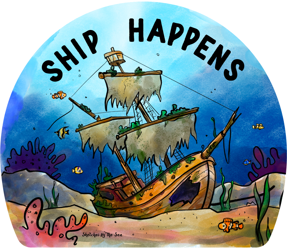 Ship Happens Punny Sticker ST839