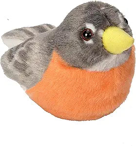 Audubon Bird American Robin Stuffed Animal W Sound 5.5"