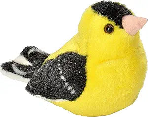 Audubon Bird American Goldfinch Stuffed Animal W Sound 5.5"