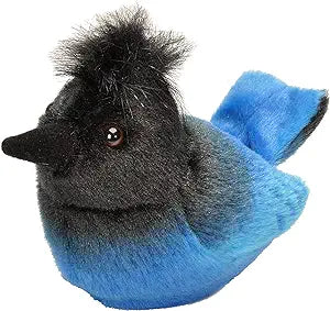 Audubon Ii Steller's Jay Stuffed Animal W Sound 5.5"