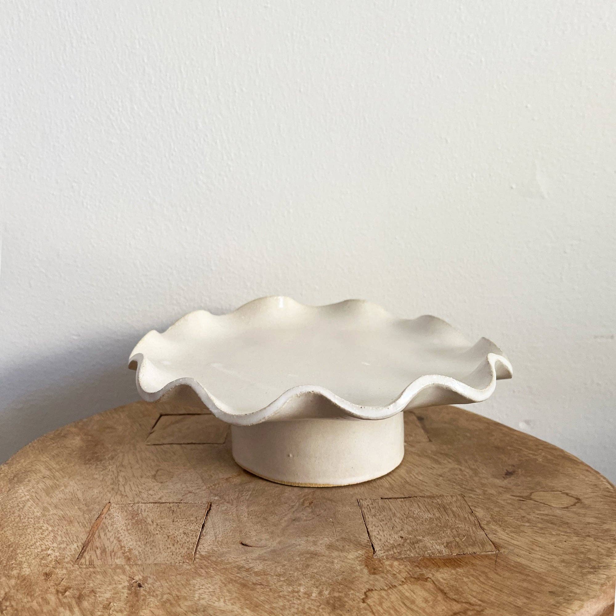 Wavy Edged Pedestal