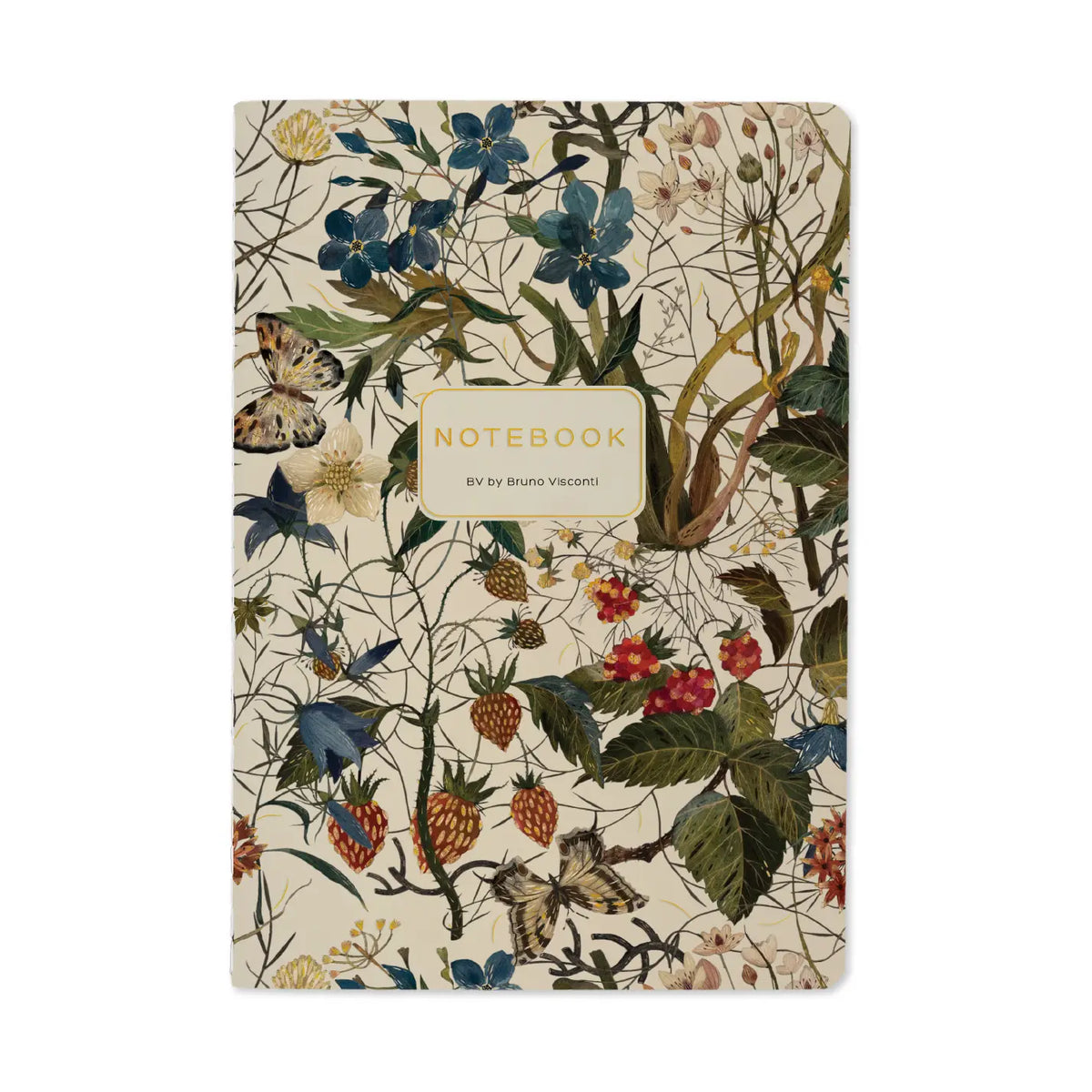Forest Flowers on White Notebook