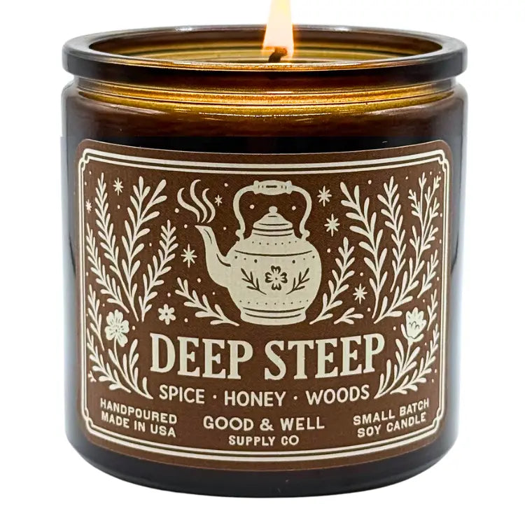 Deep Steep Soy Candle / Folk & Flame Fall