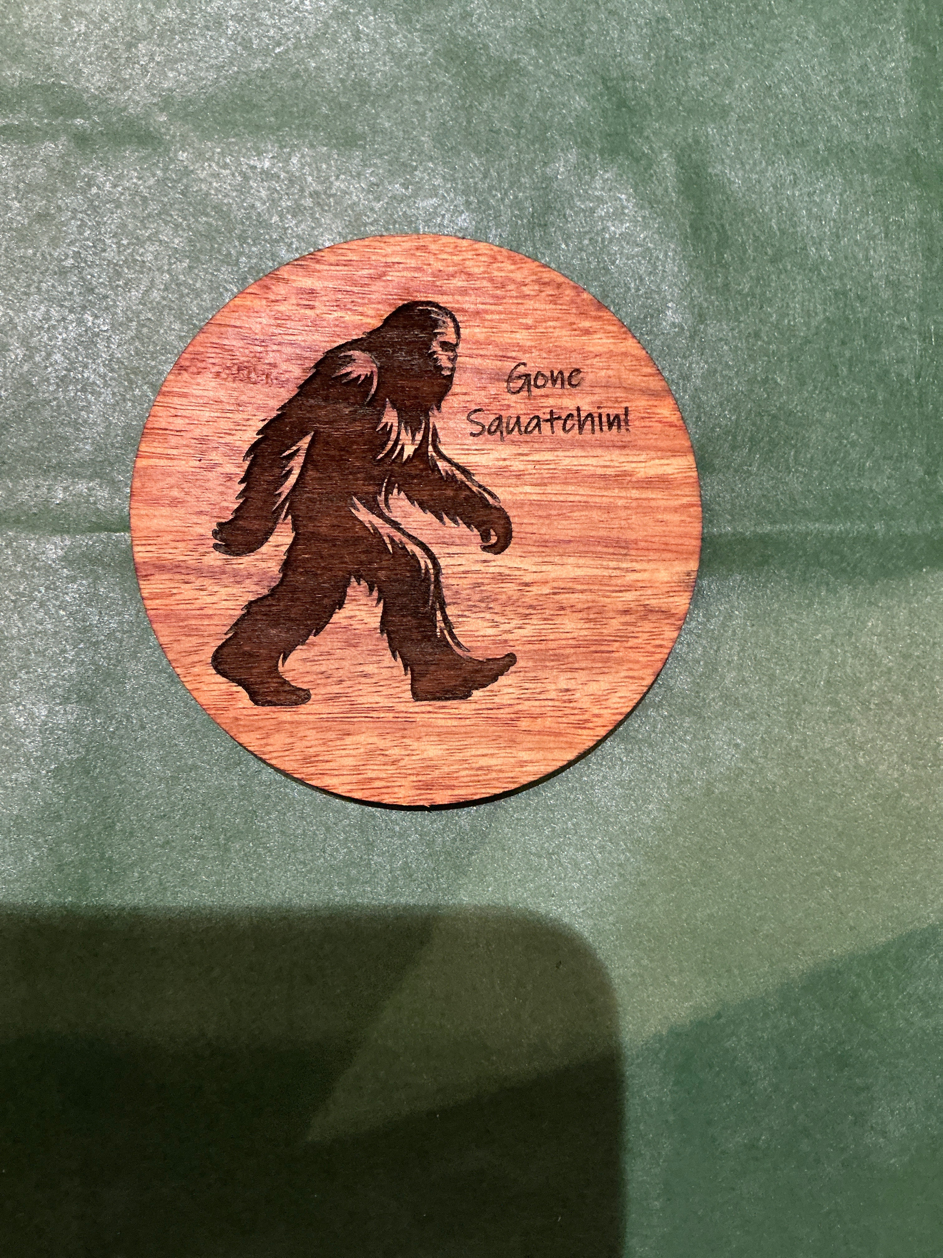 Gone Squatchin! Wooden Magnet