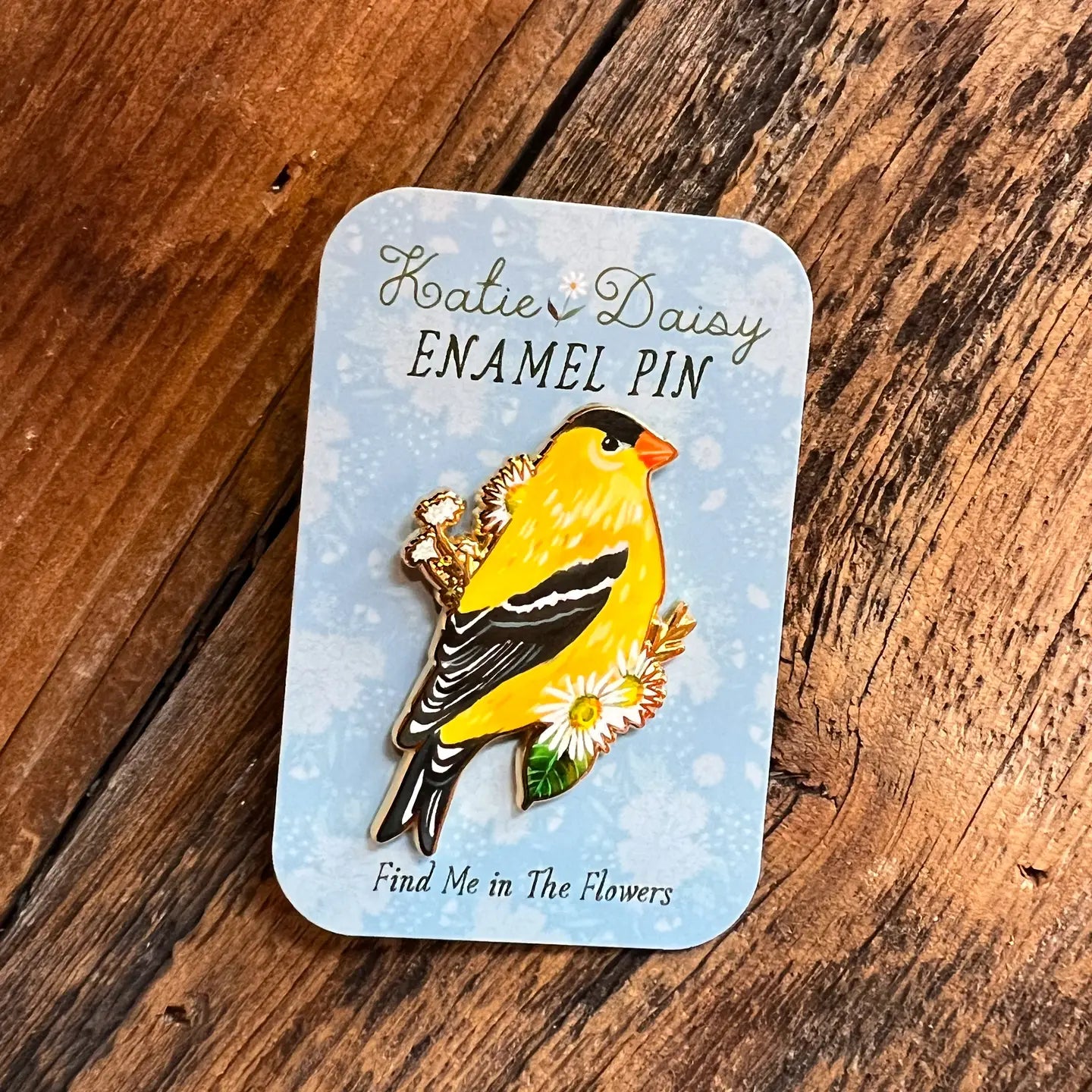 Goldfinch Enamel Pin