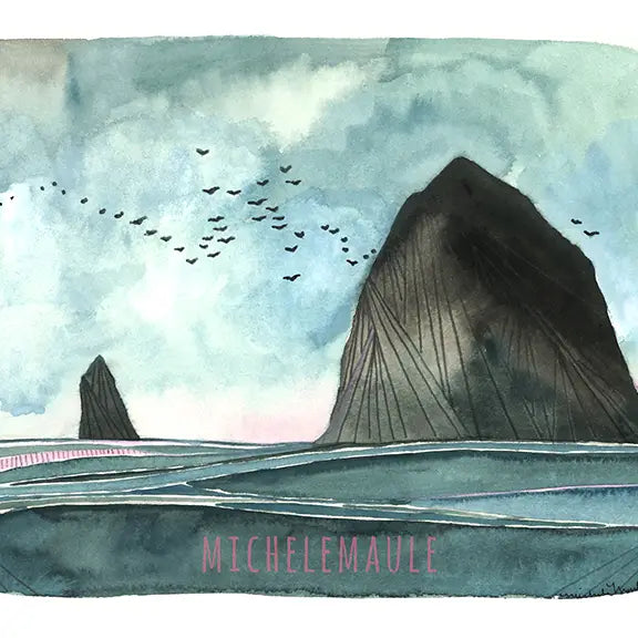 Haystack Rock Print