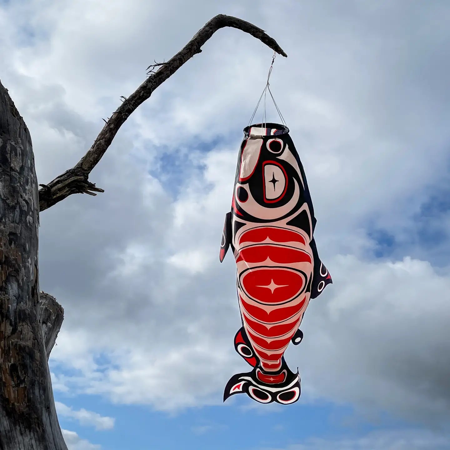 Salmon Totem Fish Windsock
