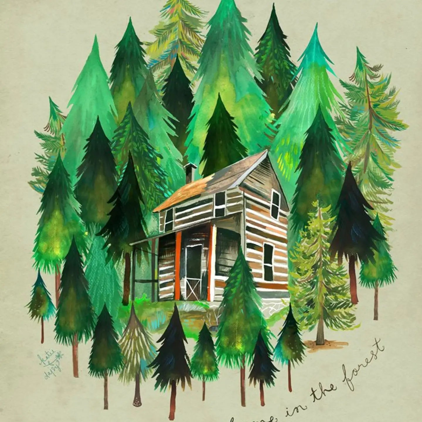Home in the Forest - Print 8 x 10
