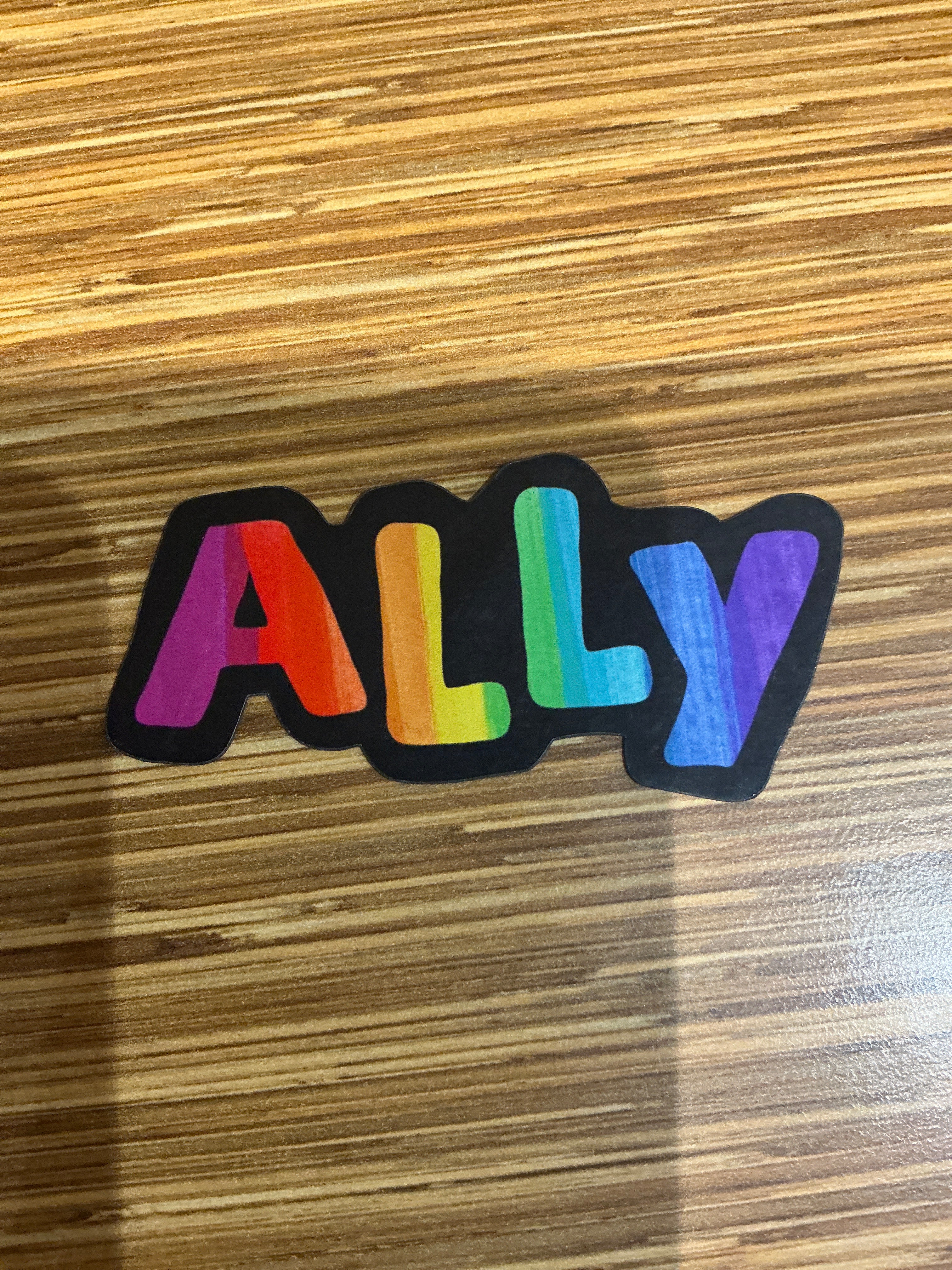 Ally Rainbow Words Magnet