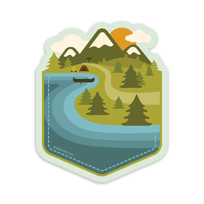 Explore Adventure Pocket Sticker