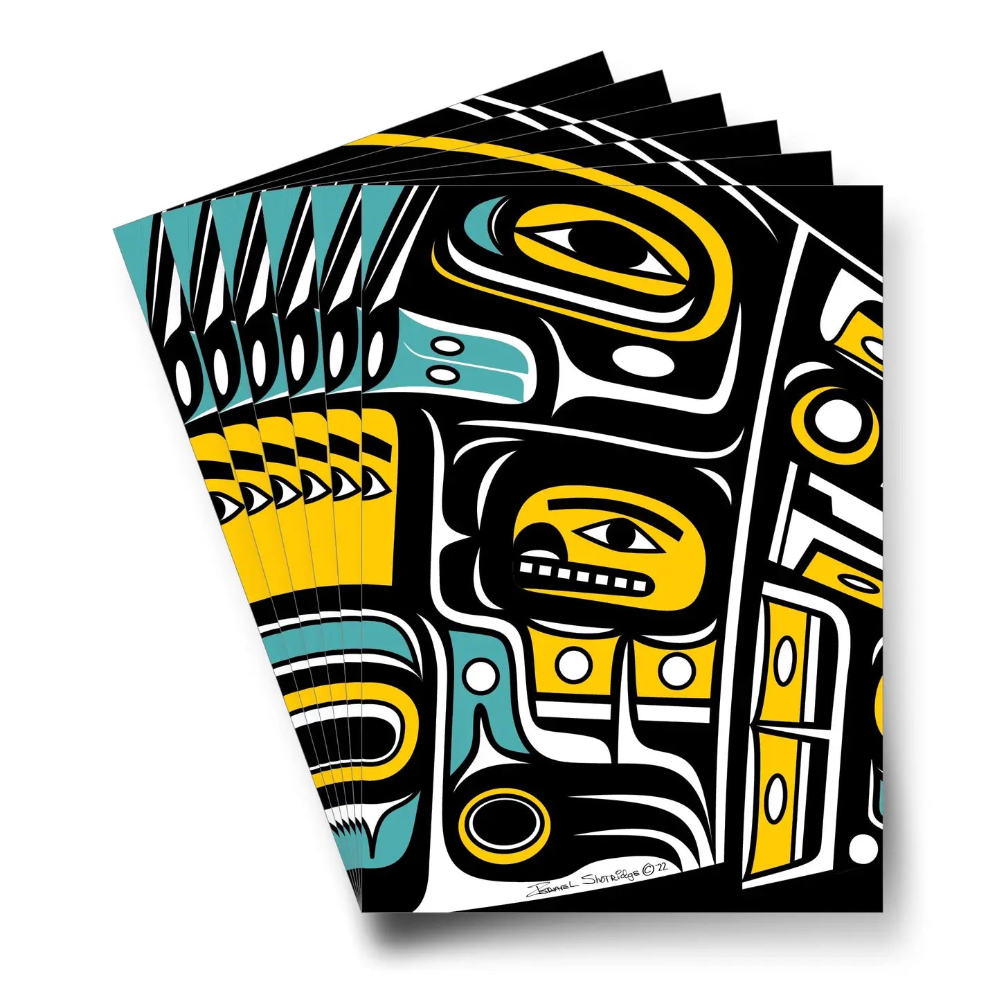 Abstract Chilkat - Sleeved Formline Art Cards