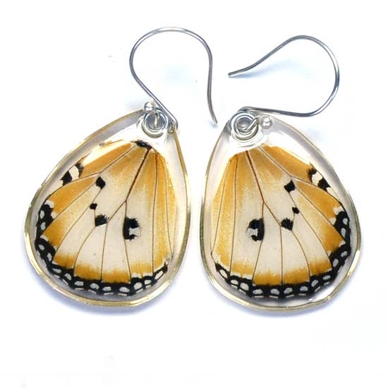 African Monarch Butterfly Earrings