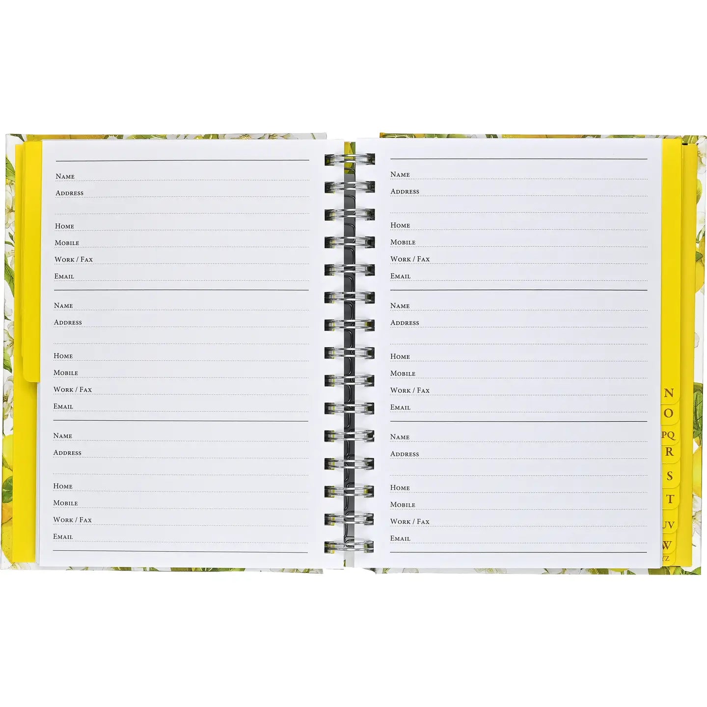 Amalfi Lemons Large Address Book