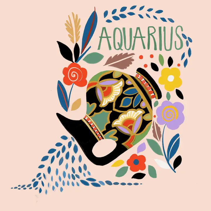 Aquarius Zodiac Greeting Card