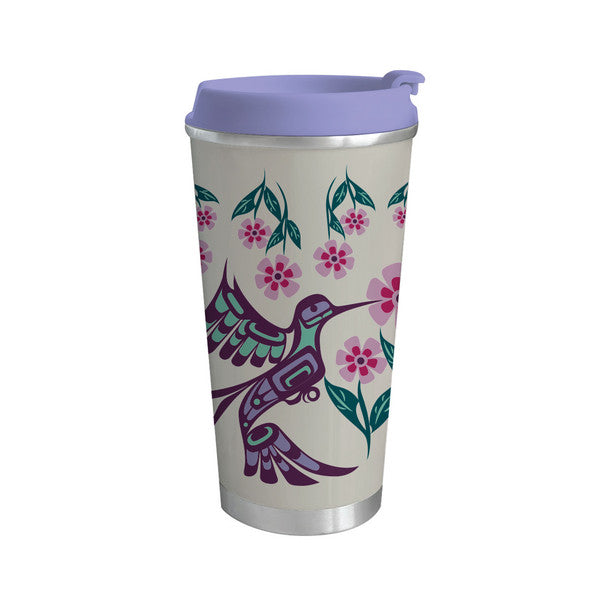 Art Travel Mug - Hummingbird 18 oz