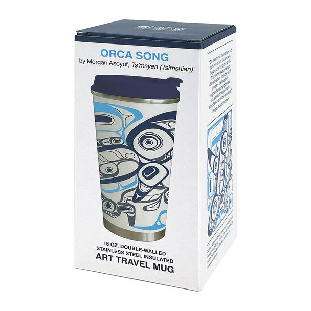Art Travel Mug (18oz) - Orca Song