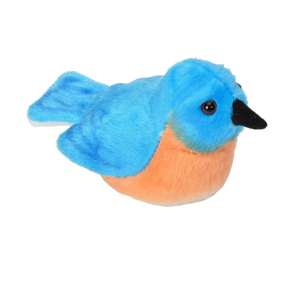 Audubon Ii Eastern Bluebird Stuffed Animal W Sound 5.5"