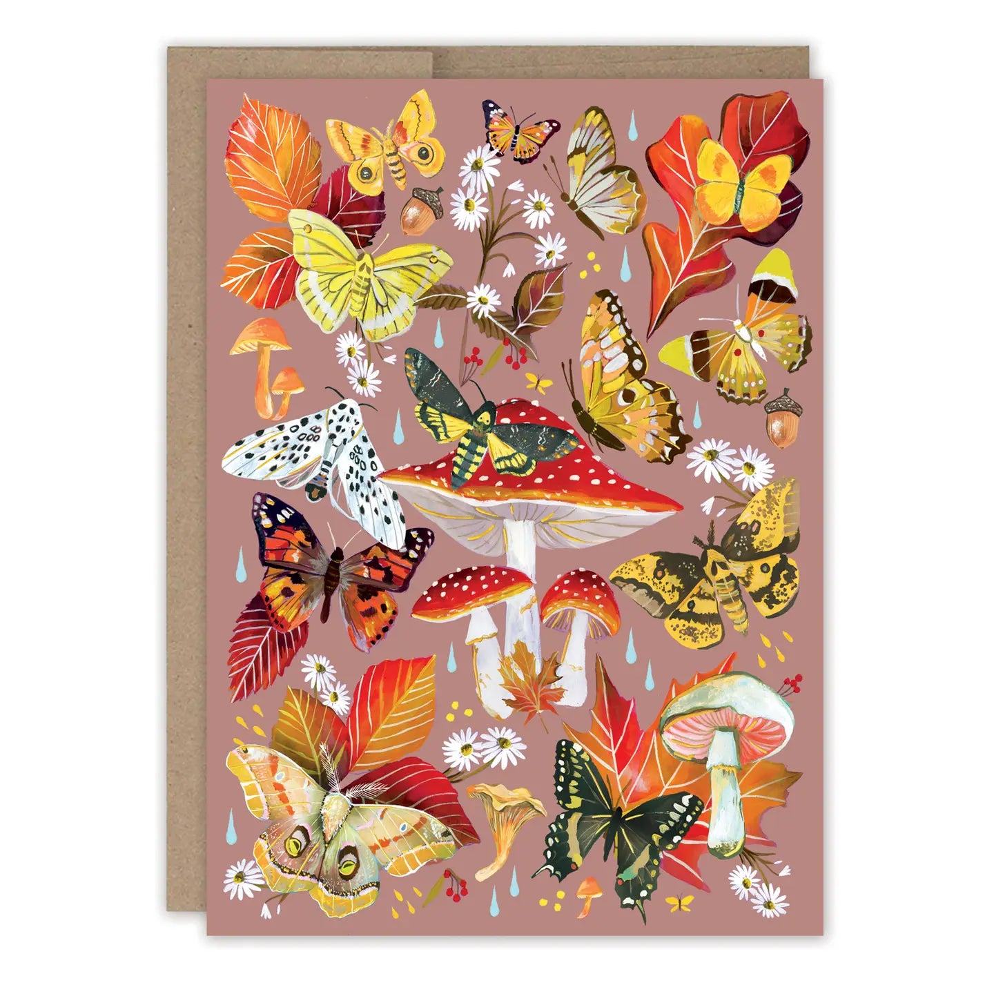 Autumn Flutter Birthday Card