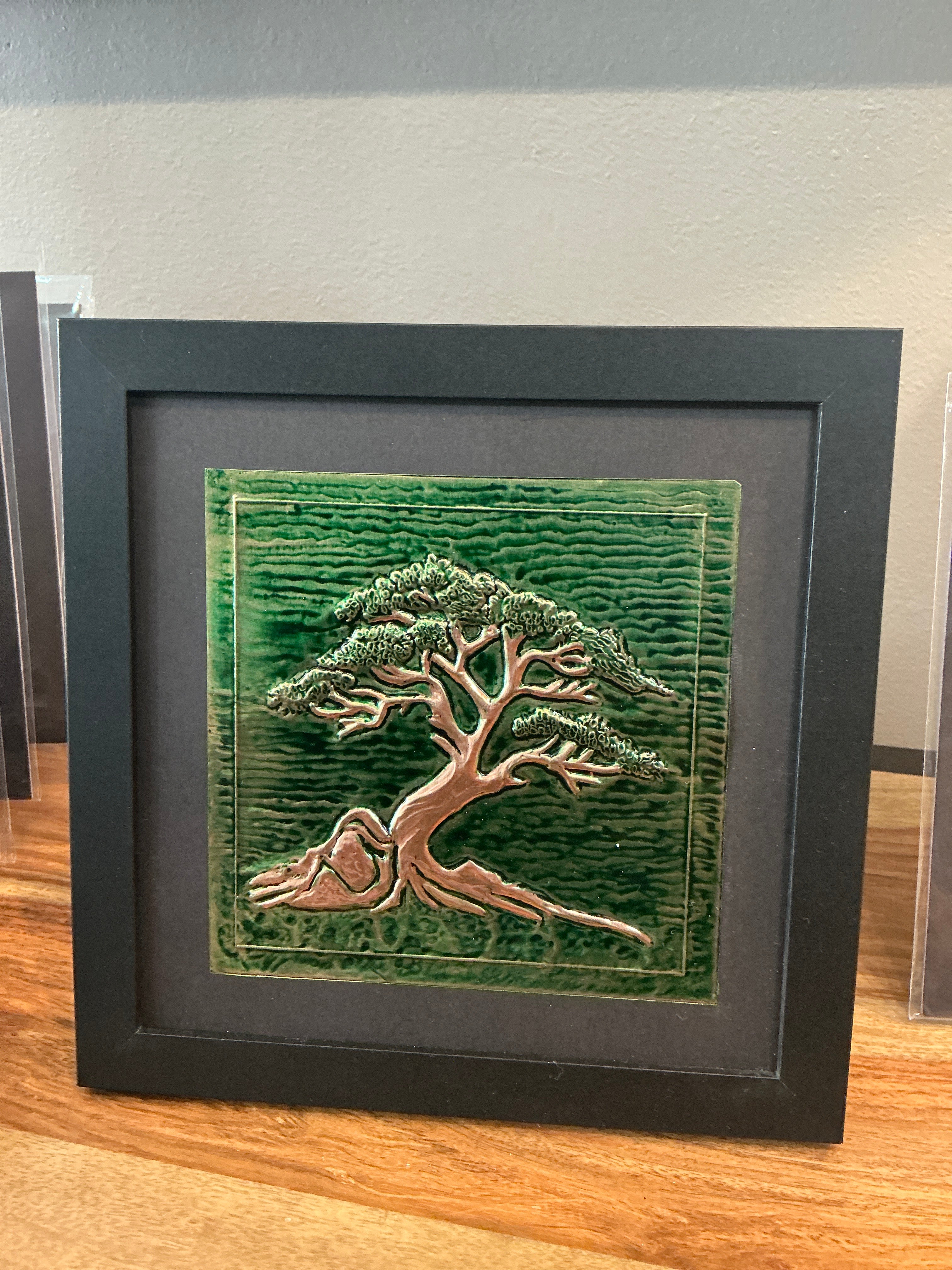 8x8 Bonsai and Stone Metal Print Repouse