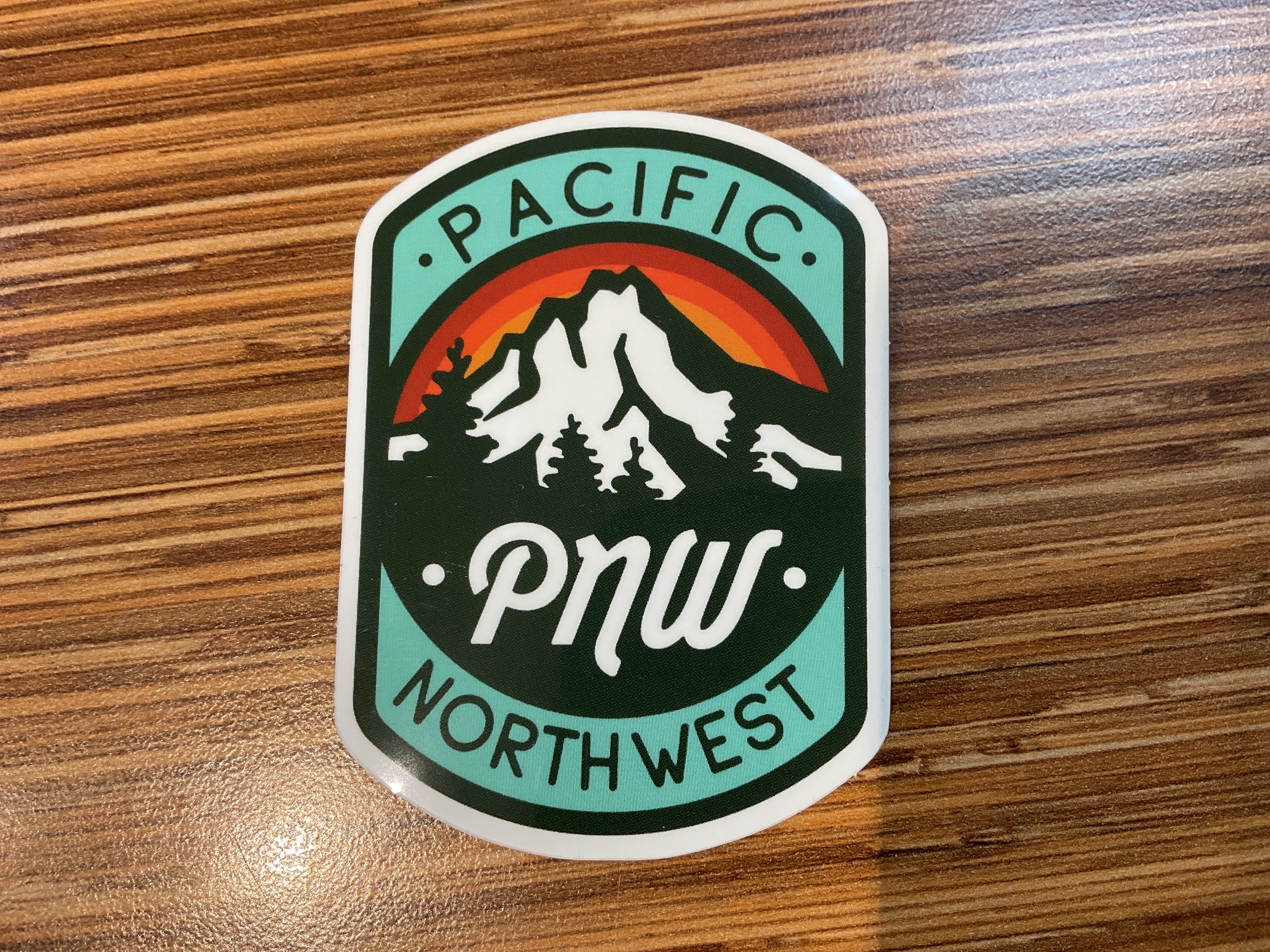 PNW Mountain Vinyl Sticker