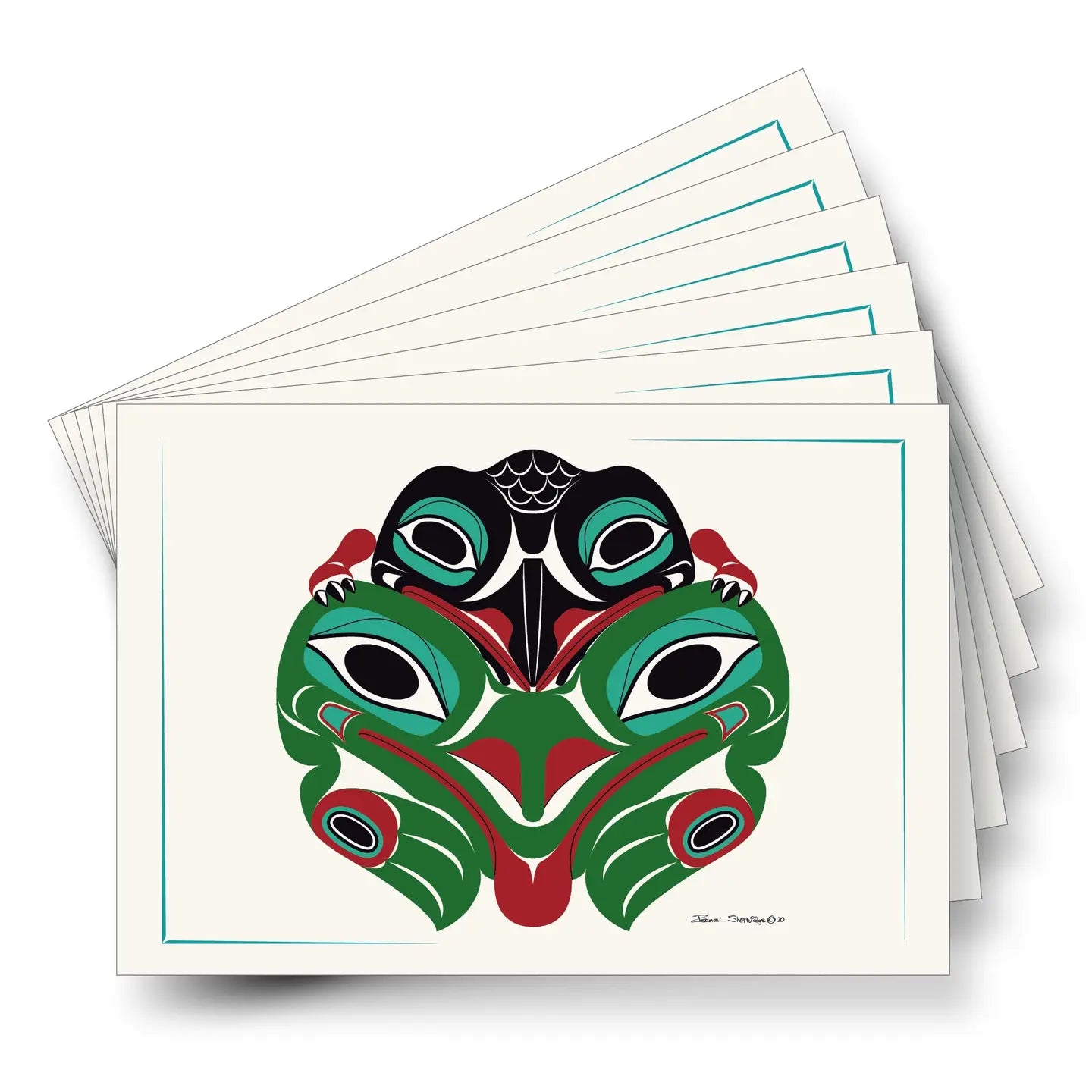 Baby Raven & Frog Art Cards