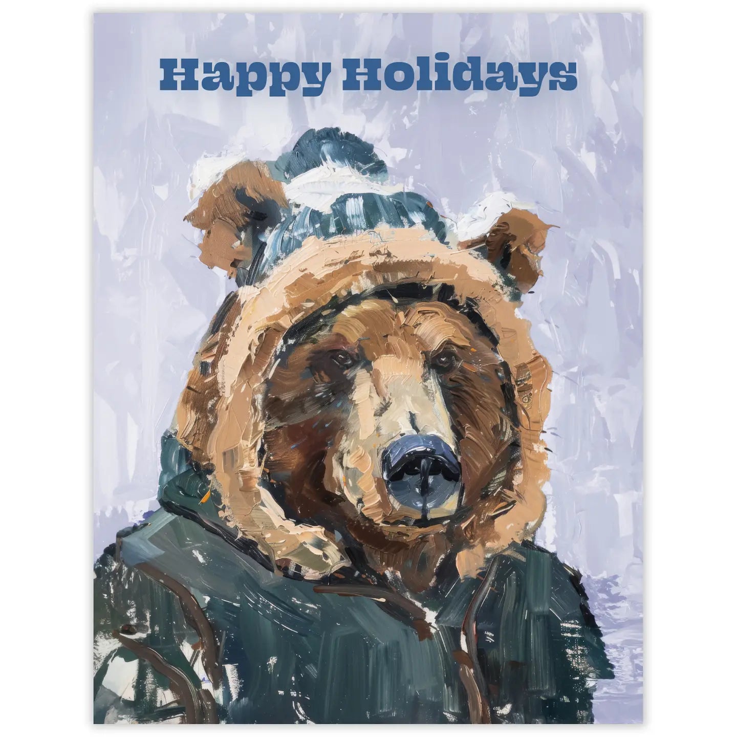 Bear Happy Holidays Season's Greetings Card