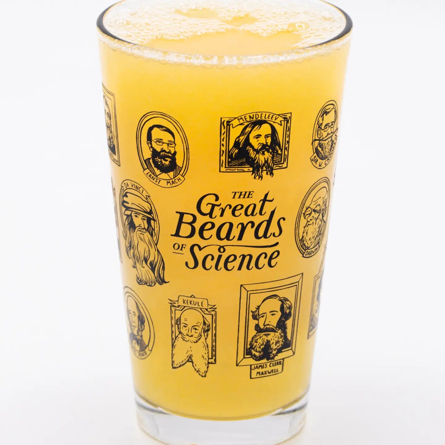 16oz Beards of Science Pint Glass