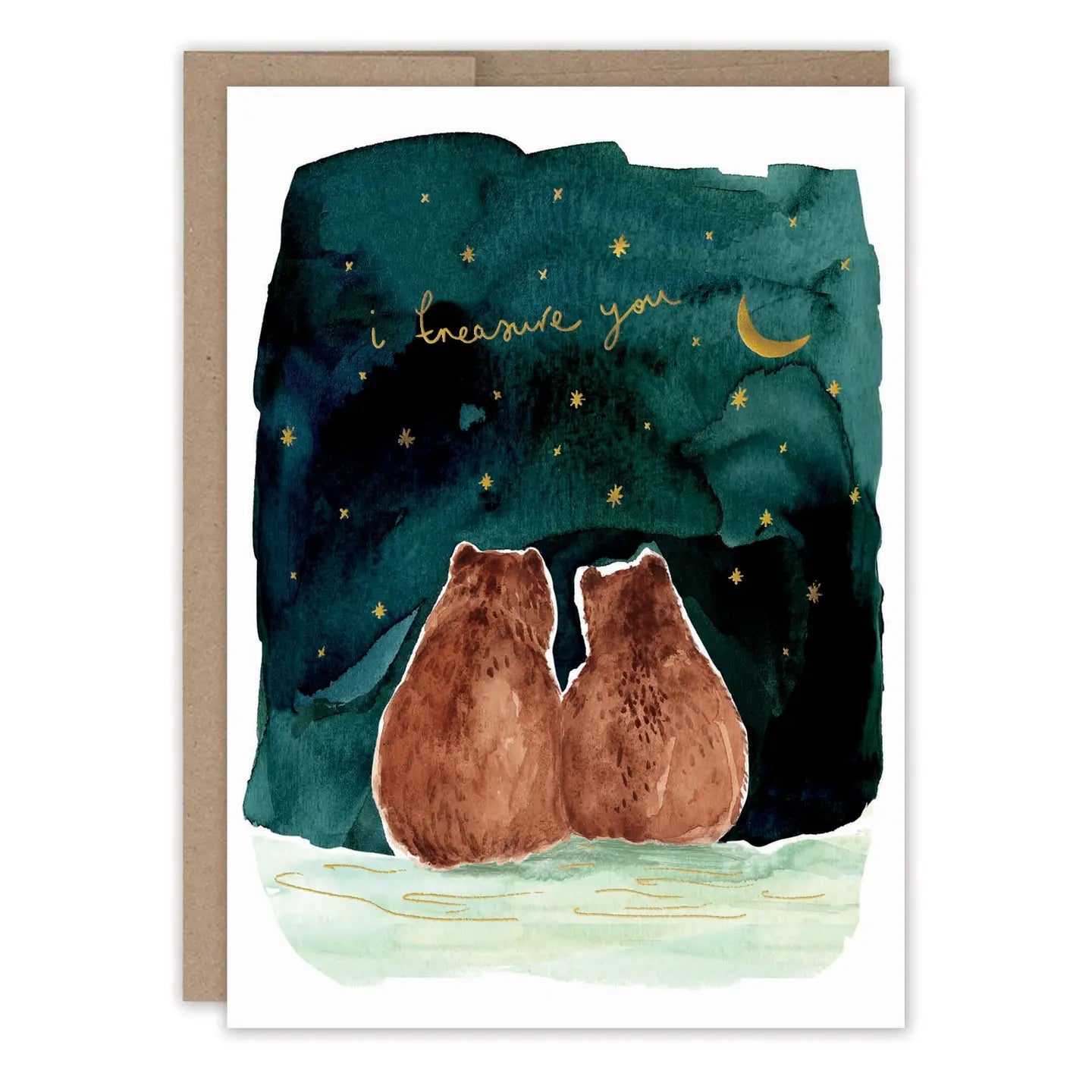 Bears I Treasure You Anniversary Card