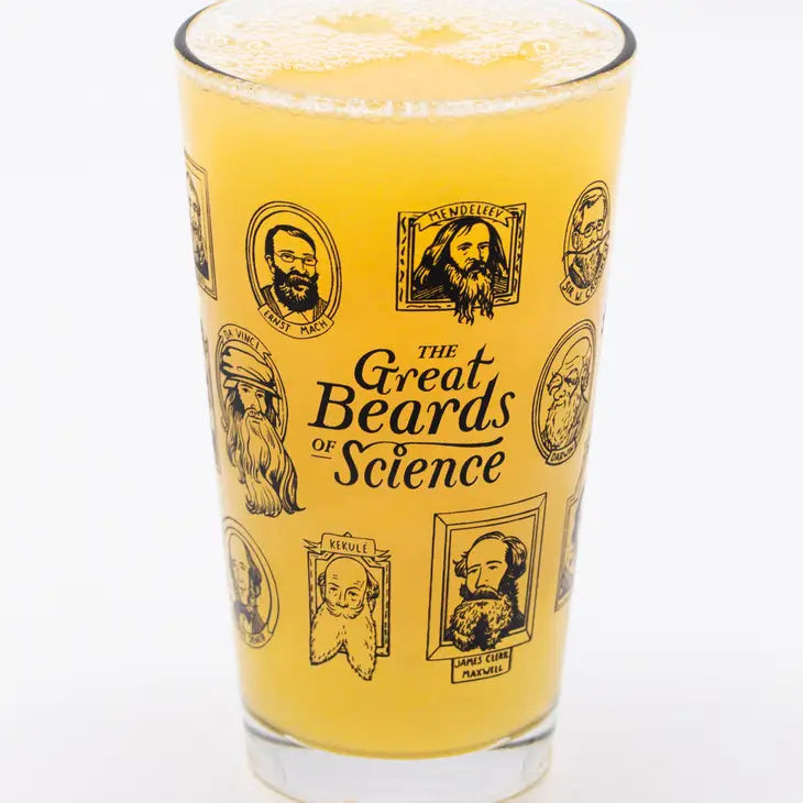 Beards of Science Glass Pint- 16 oz