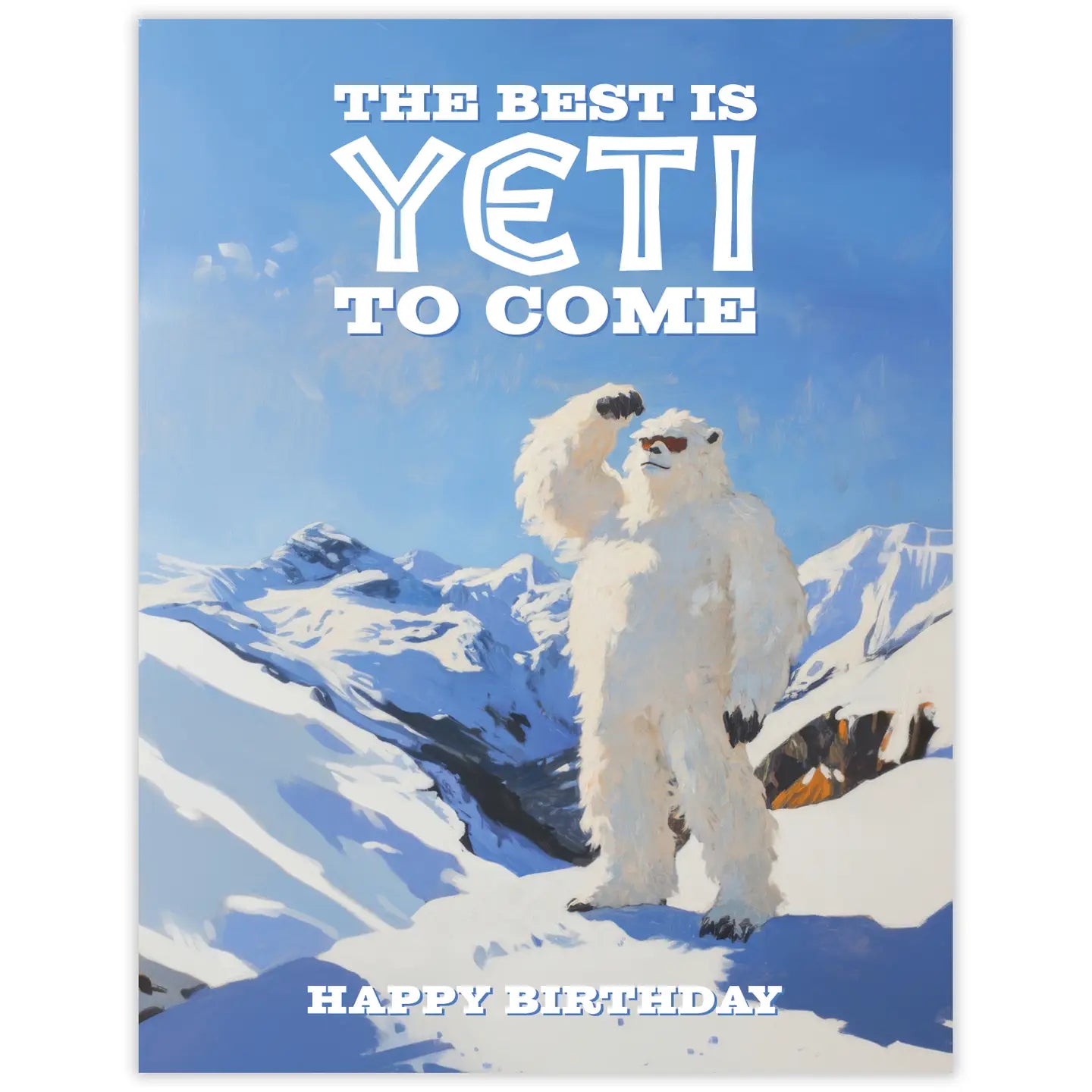 Best Yeti Birthday Card