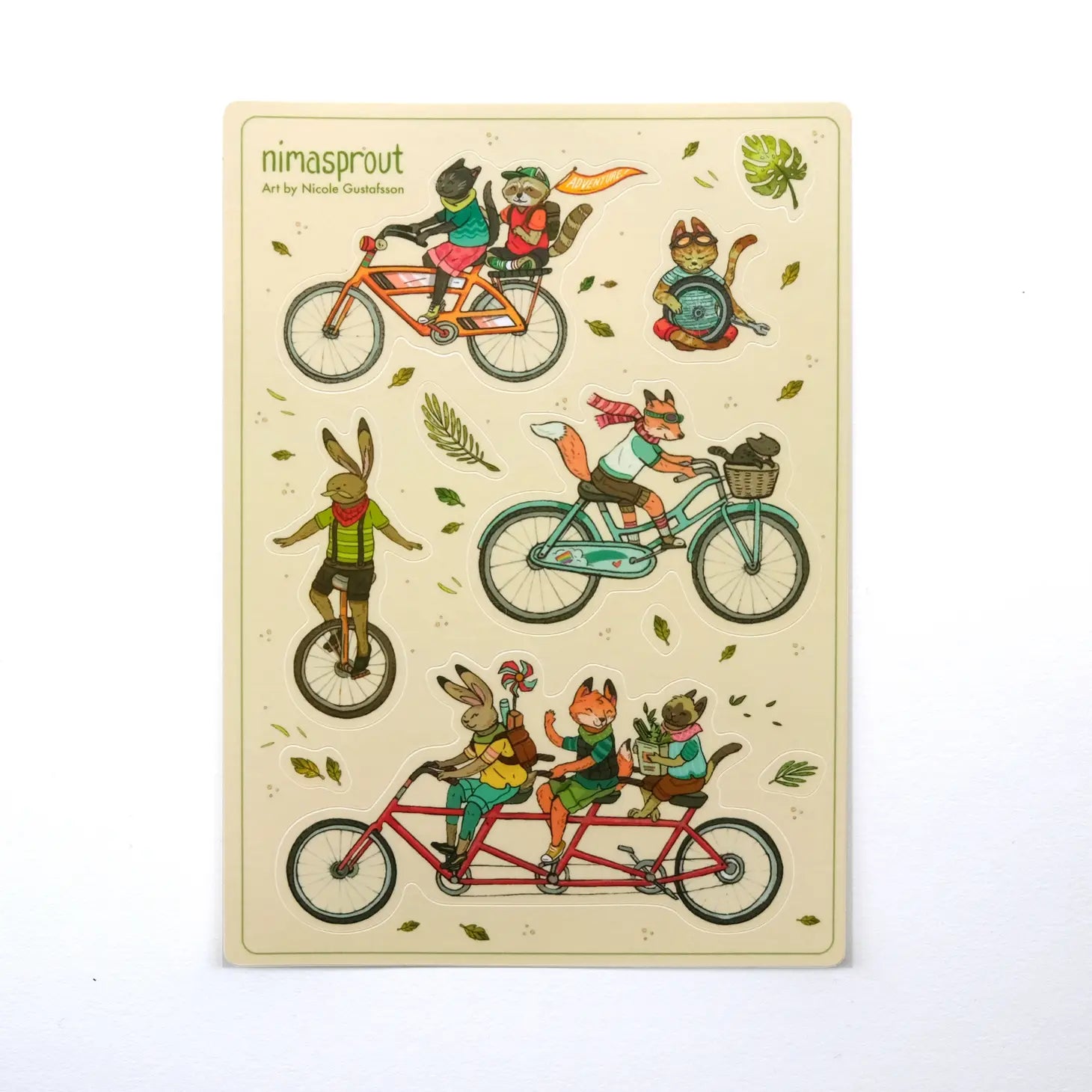 Bicycle Friend Sticker Sheet