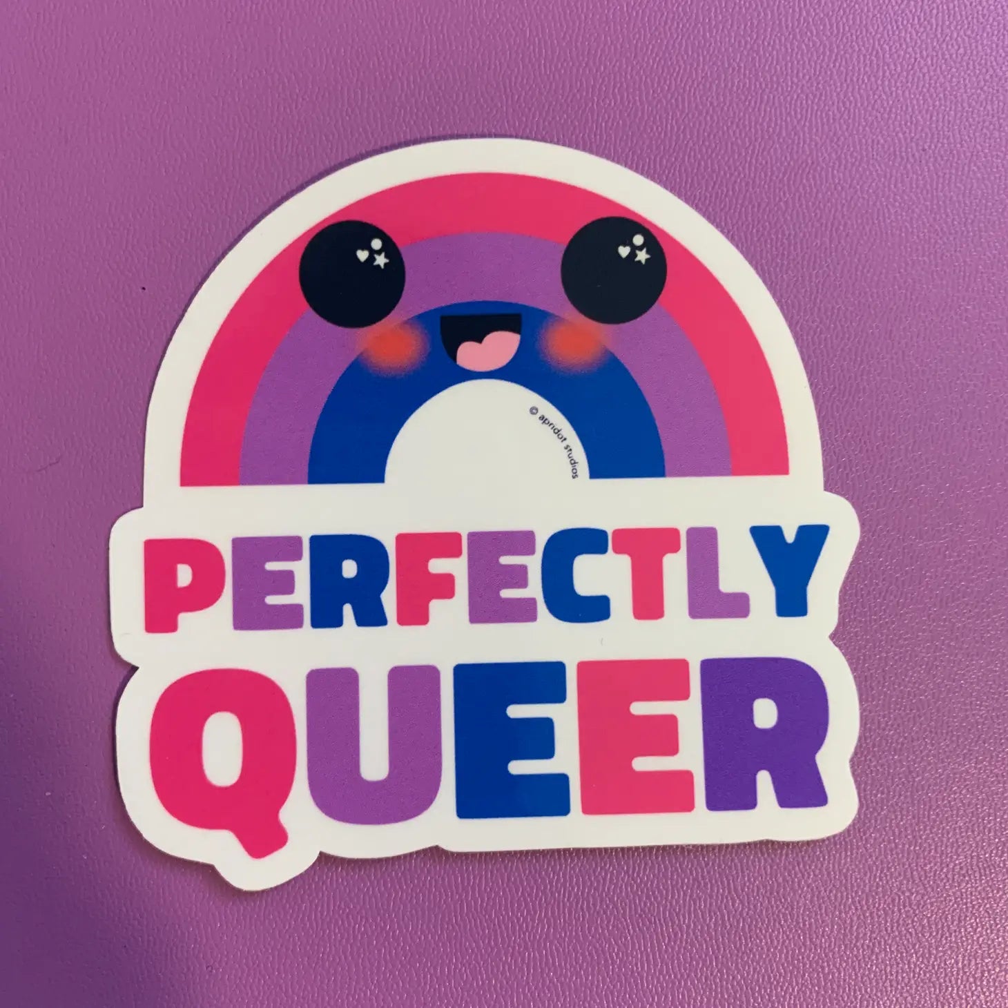 Perfectly Queer Rainbow Sticker