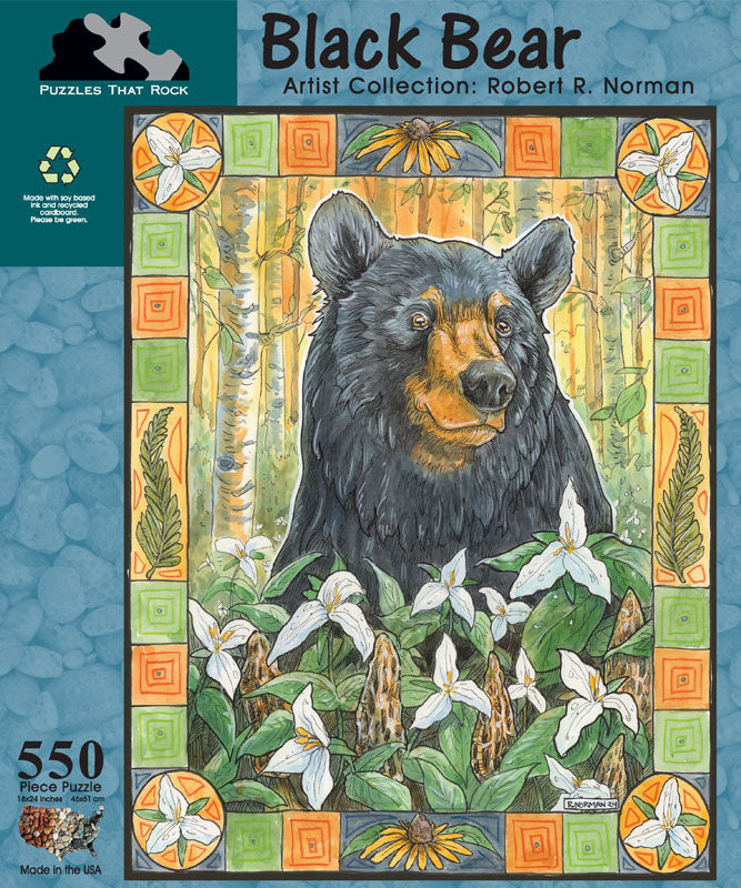 Black Bear by Robert R. Norman (550 Piece Puzzle)