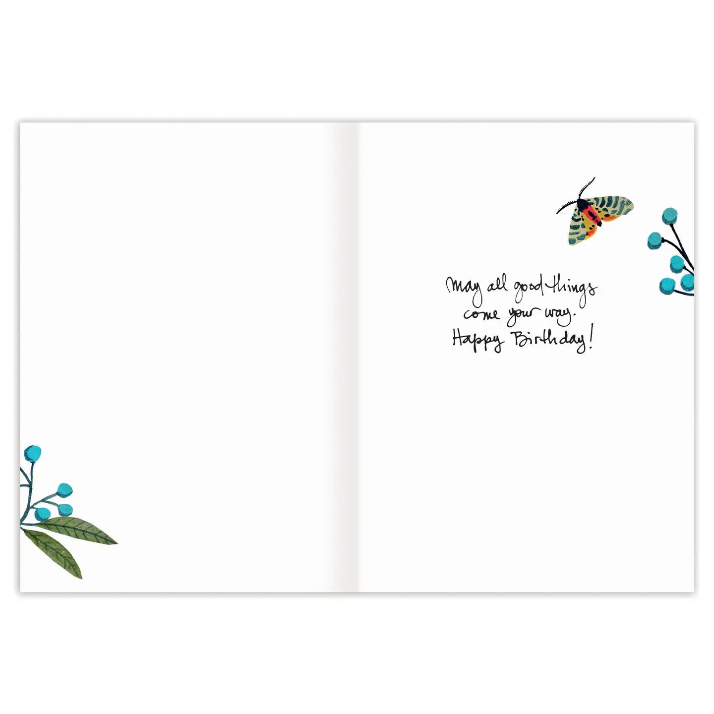 Blue Bird Birthday Card