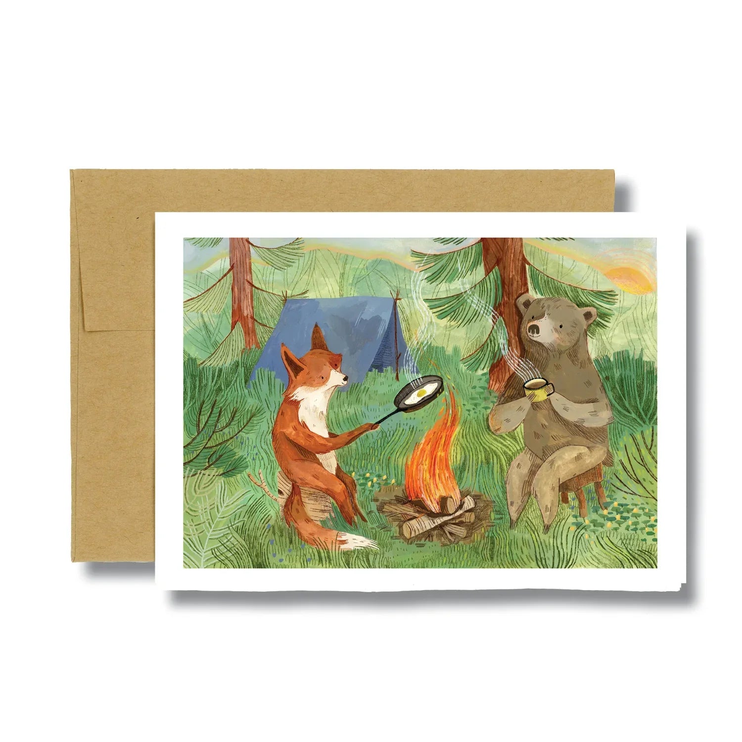 Bonfire Morning Card