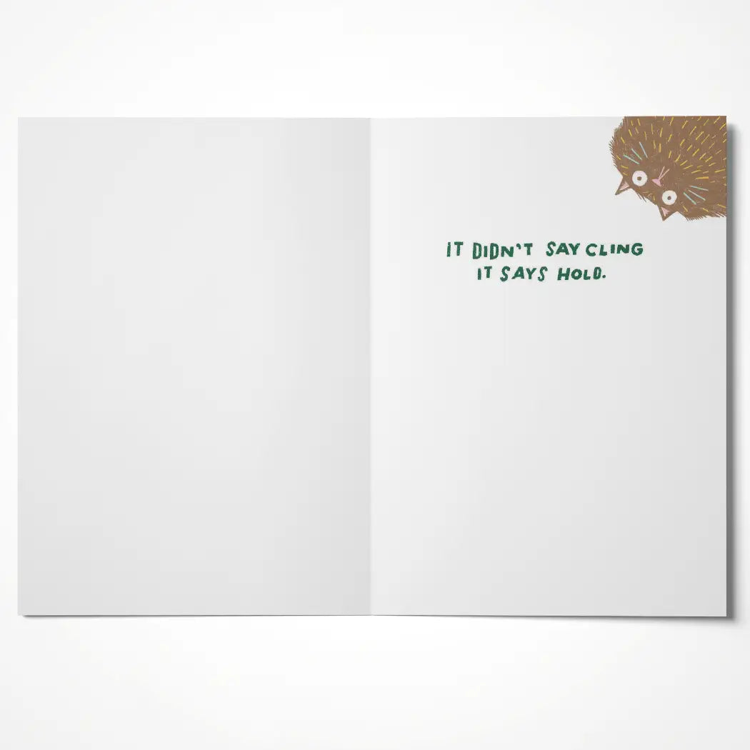 Brown Cat Birthday Card