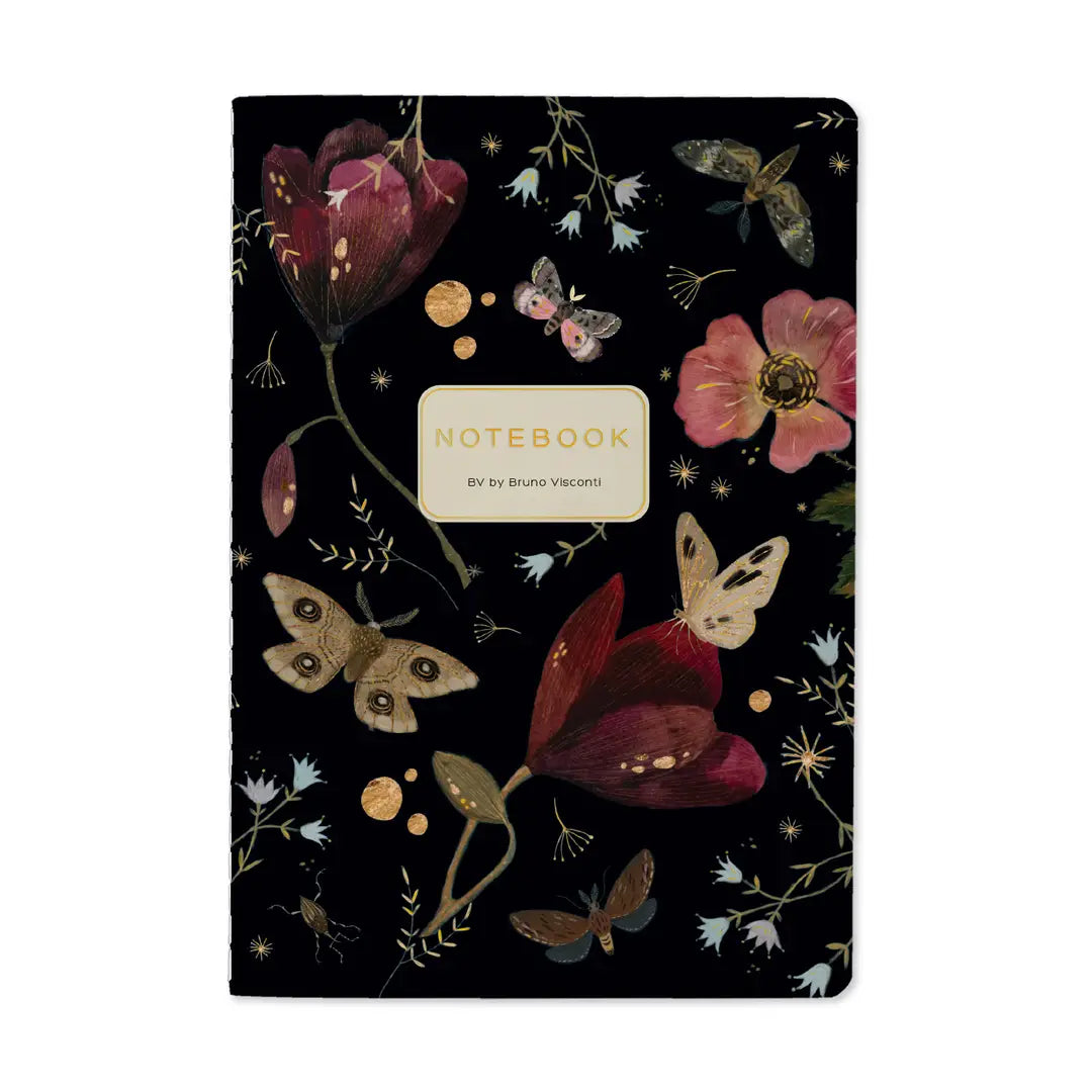 Butterflies and Night Flowers Notebook