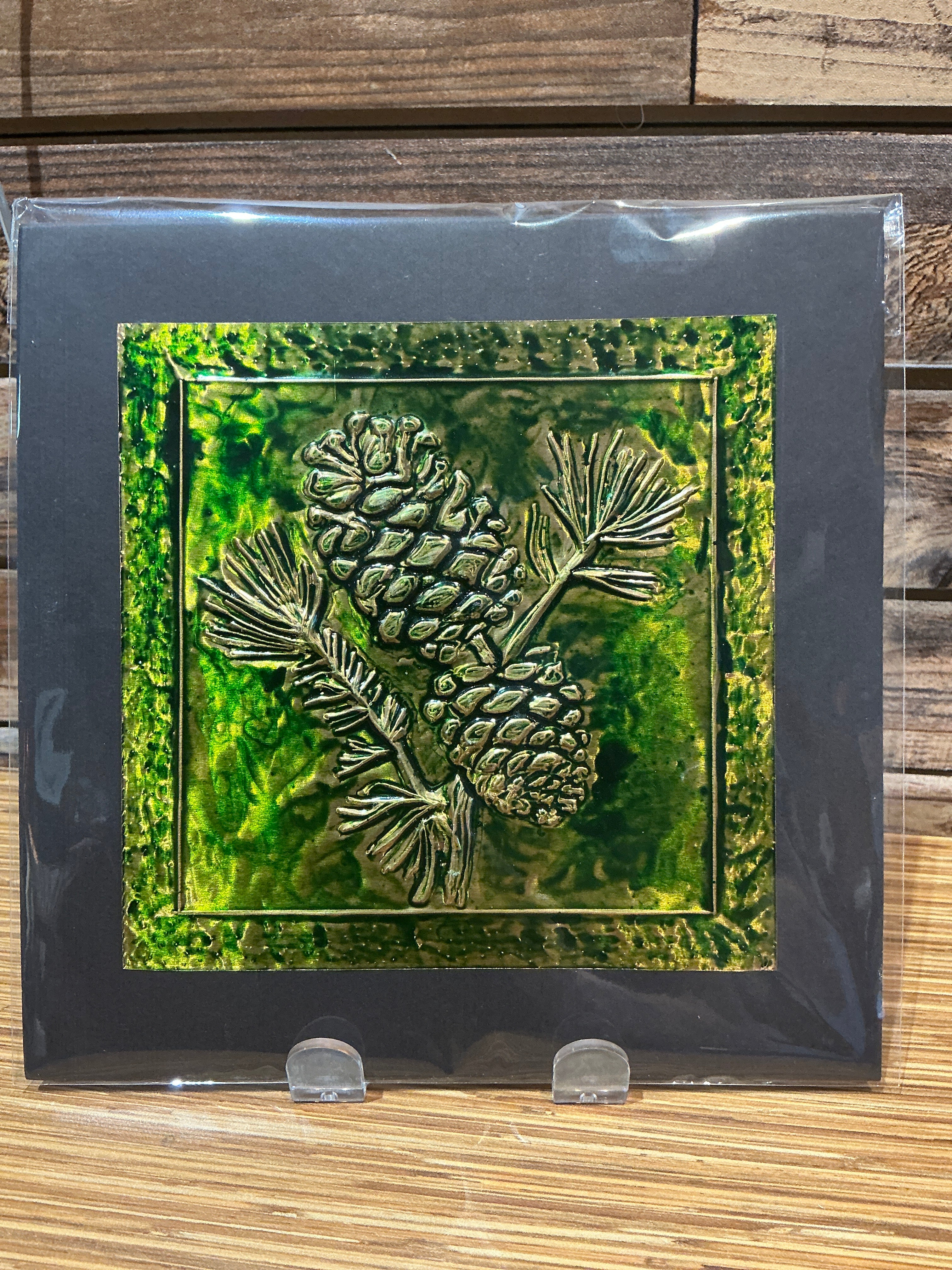 8x8  Pinecone Metal Print Repouse
