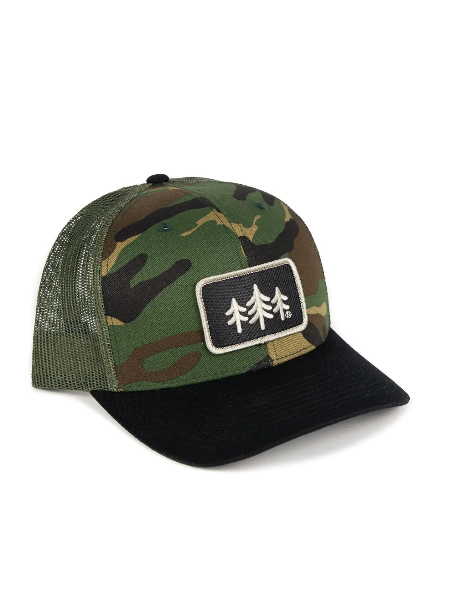 Camo TriPine Patch Trucker Hat