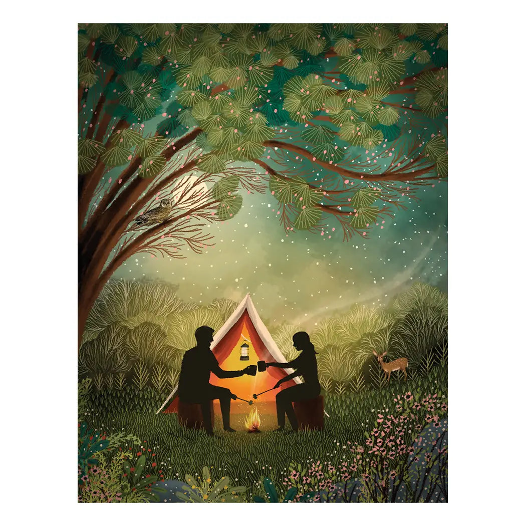 Camping Anniversary Greeting Card