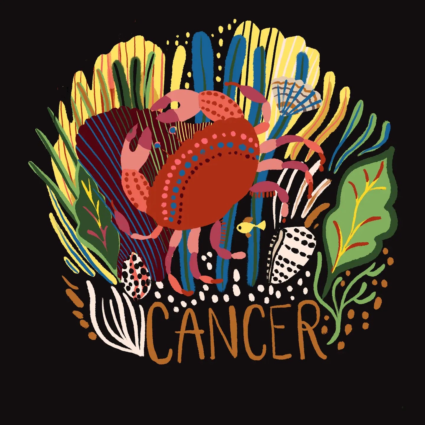 Cancer Zodiac Greeting Card