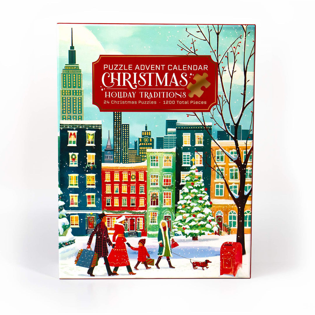 Puzzle Advent Calendar Christmas Holiday Traditions