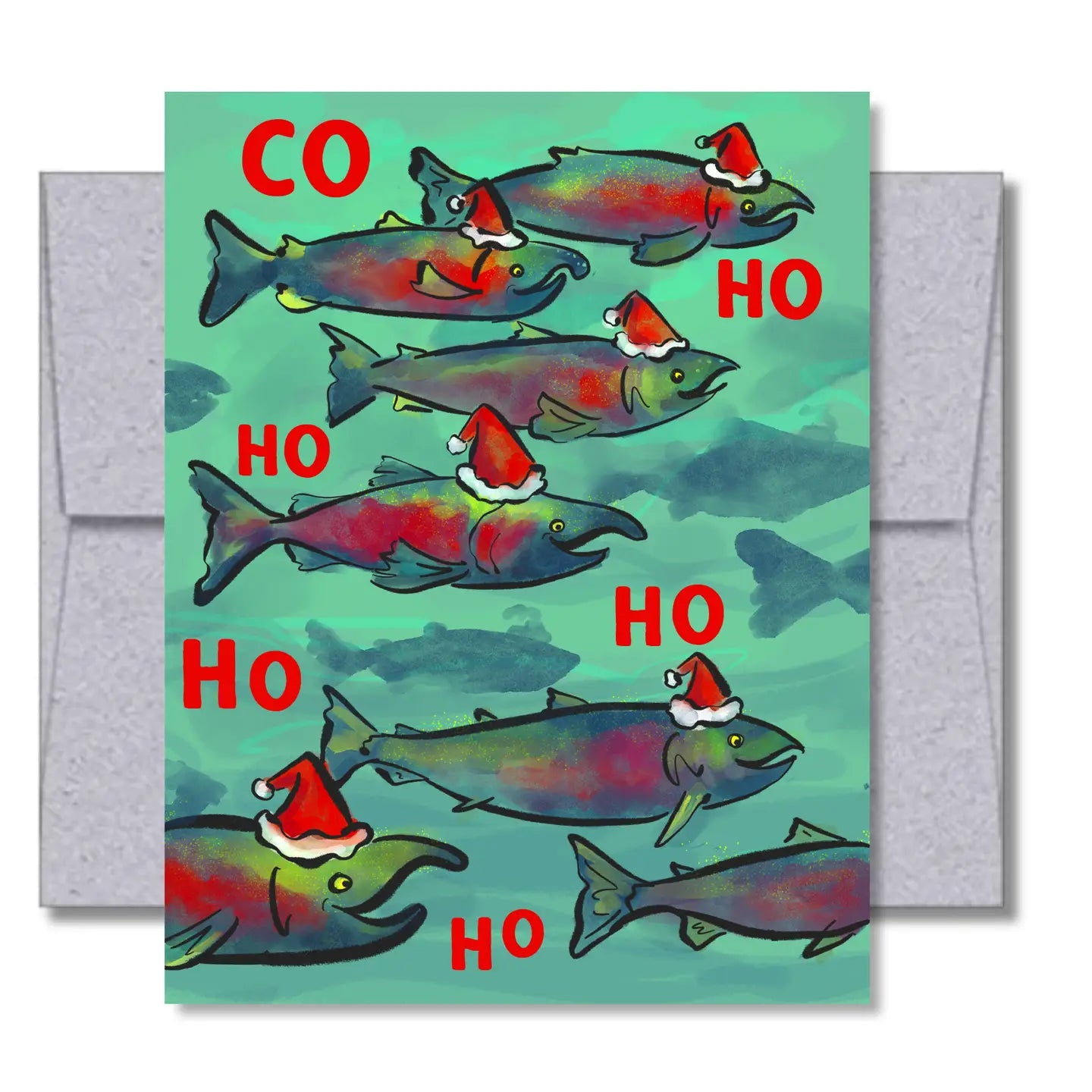 Co Ho Ho Christmas card