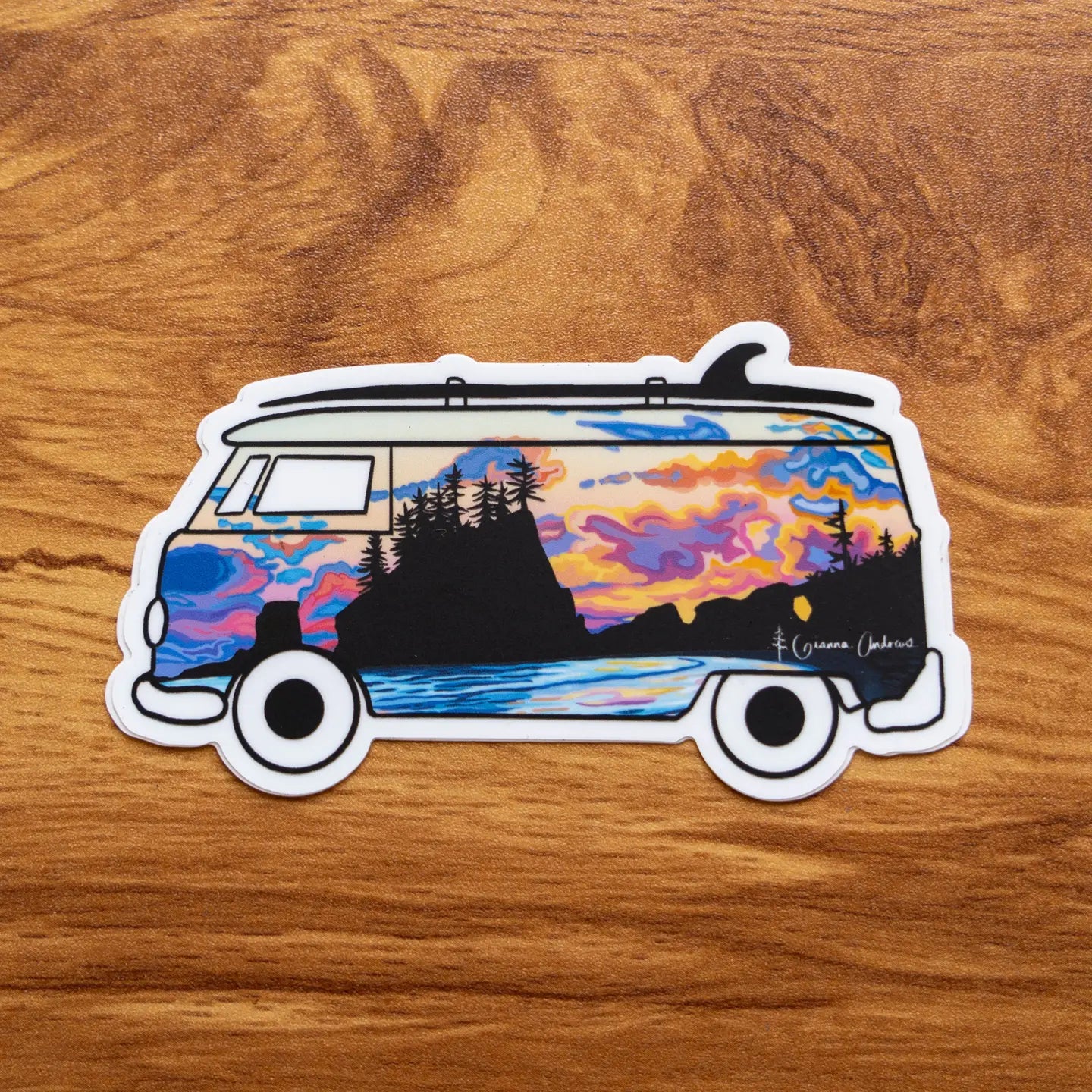 Coastal Van Sticker