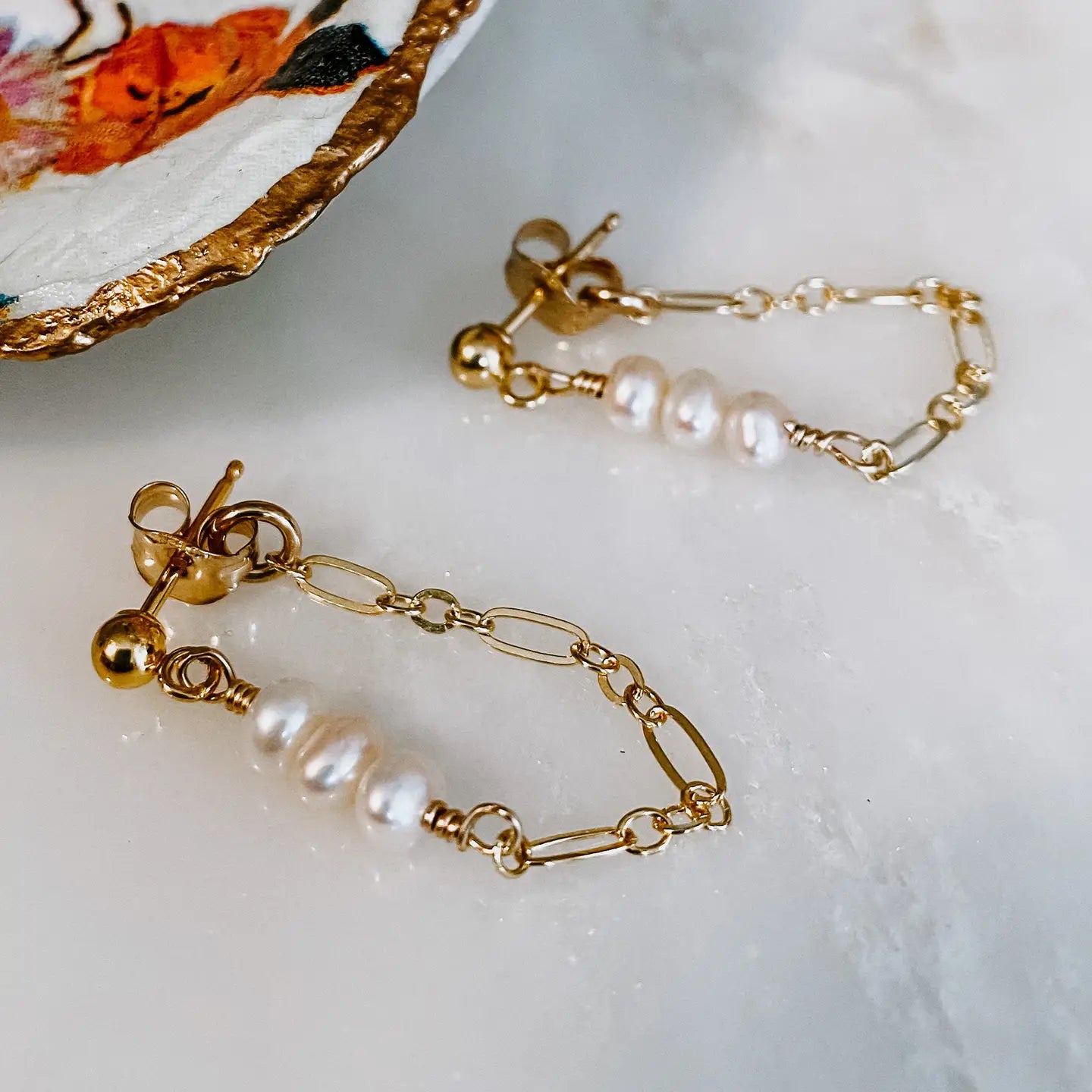 Coconut Post Earrings