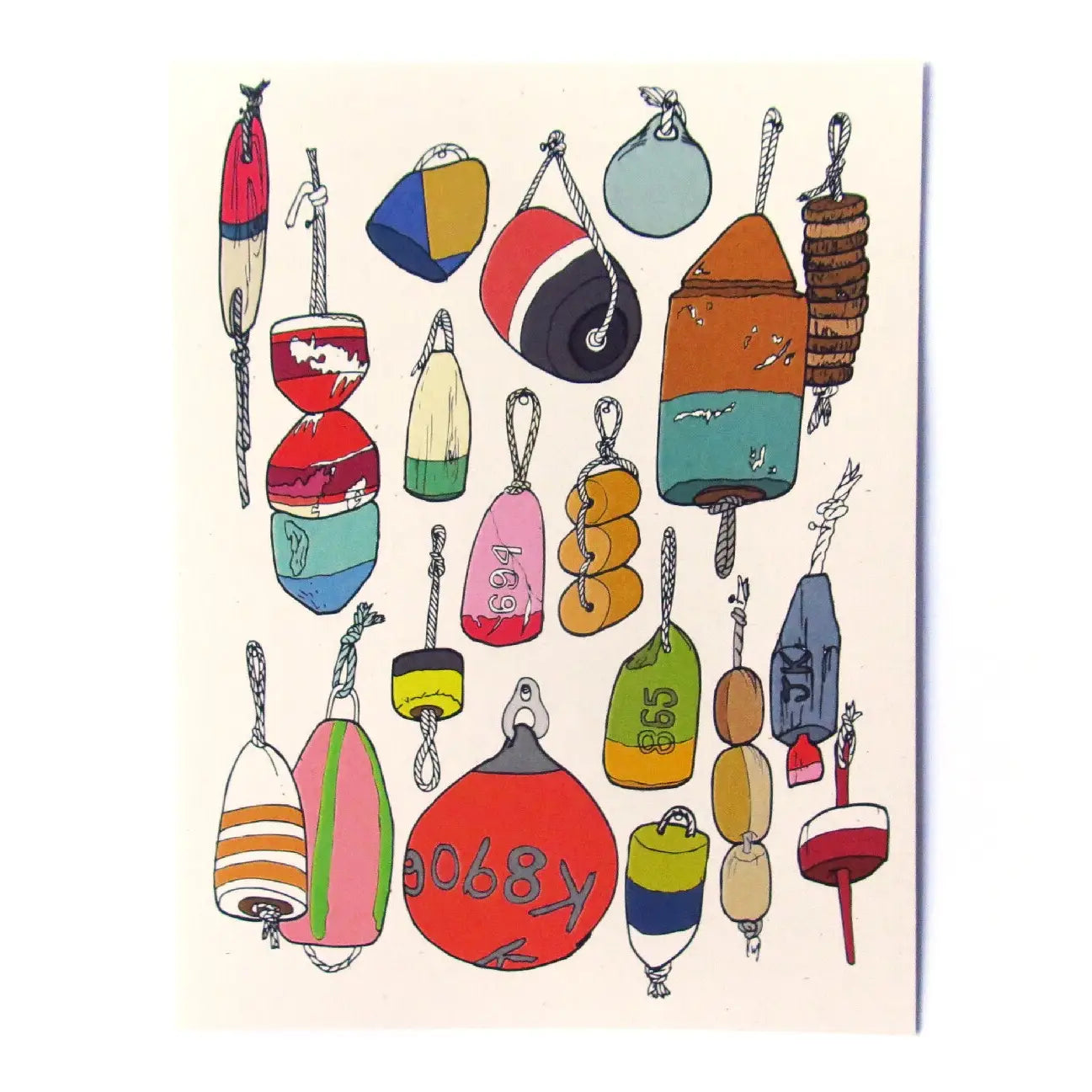 Colorful Bouy Everyday Greeting Card