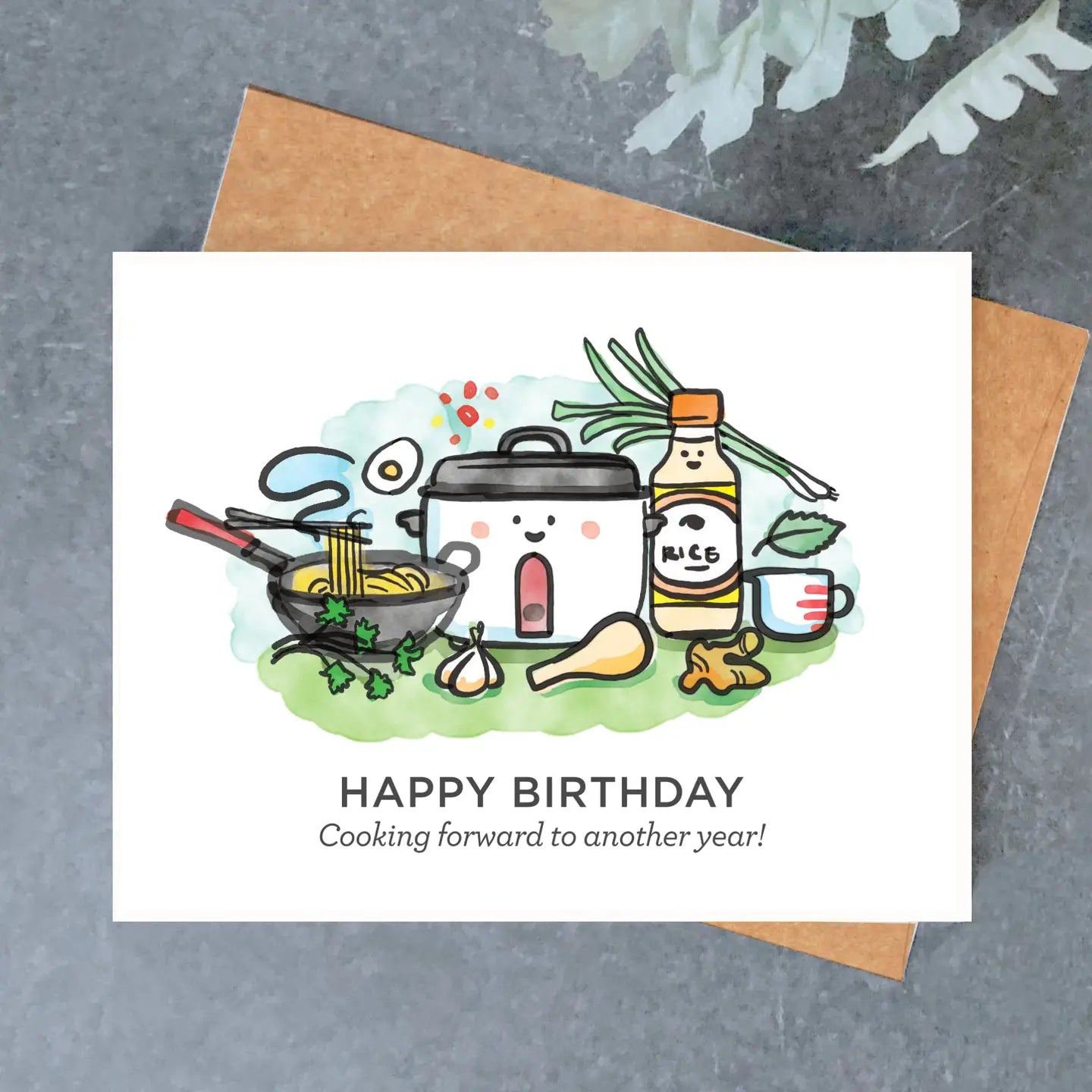 Cooking Forward Birthday Card